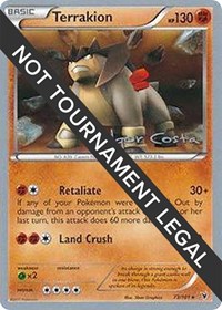 Terrakion - 2012 (Igor Costa) #73 Terrakion - 2012 (Igor Costa) - World Championship Decks - #73 - Pokemon TCG card