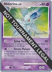 Nidorina - 2009 (Jason Martinez) - World Championship Decks - #73 - Pokemon TCG card