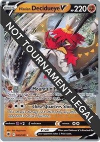 Hisuian Decidueye V - 2022 (Ondrej Skubal) - World Championship Decks - #083 - Pokemon TCG card