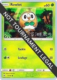 Rowlet - 2017 (Kabu Fukase) #9 Rowlet - 2017 (Kabu Fukase) - World Championship Decks - #9 - Pokemon TCG card