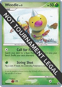Weedle - 2009 (Stephen Silvestro) #93 Weedle - 2009 (Stephen Silvestro) - World Championship Decks - #93 - Pokemon TCG card