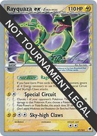 Rayquaza ex (Delta Species) - 2007 (Tom Roos) #97 Rayquaza ex (Delta Species) - 2007 (Tom Roos) - World Championship Decks - #97 - Pokemon TCG card