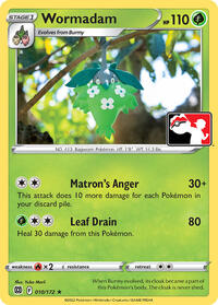Wormadam #010 Wormadam - Prize Pack Series Cards - #010 - Pokemon TCG card