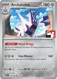 Archaludon - Prize Pack Series Cards - #107 - Pokemon TCG card