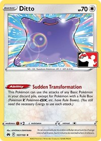 Ditto #107 Ditto - Prize Pack Series Cards - #107 - Pokemon TCG card