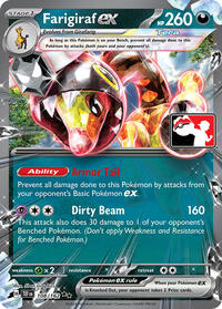Farigiraf ex #108 Farigiraf ex - Prize Pack Series Cards - #108 - Pokemon TCG card