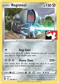 Registeel #108 Registeel - Prize Pack Series Cards - #108 - Pokemon TCG card