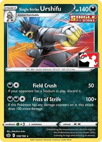 Single Strike Urshifu #108 Single Strike Urshifu - Prize Pack Series Cards - #108 - Pokemon TCG card