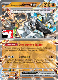 Cornerstone Mask Ogerpon ex #112 Cornerstone Mask Ogerpon ex - Prize Pack Series Cards - #112 - Pokemon TCG card
