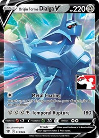 Origin Forme Dialga V - Prize Pack Series Cards - #113 - Pokemon TCG card