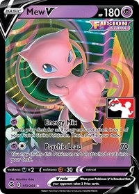 Mew V - Prize Pack Series Cards - #113 - Pokemon TCG card