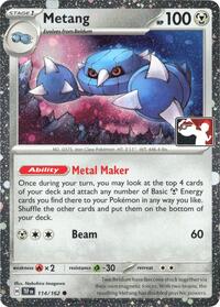 Metang - Prize Pack Series Cards - #114 - Pokemon TCG card