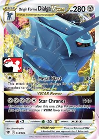 Origin Forme Dialga VSTAR - Prize Pack Series Cards - #114 - Pokemon TCG card