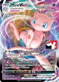 Mew VMAX - Prize Pack Series Cards - #114 - Pokemon TCG card