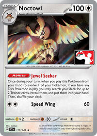 Noctowl #115 Noctowl - Prize Pack Series Cards - #115 - Pokemon TCG card