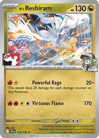 N's Reshiram #116 N's Reshiram - Prize Pack Series Cards - #116 - Pokemon TCG card