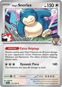 Hop's Snorlax - Prize Pack Series Cards - #117 - Pokemon TCG card