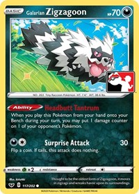 Galarian Zigzagoon #117 Galarian Zigzagoon - Prize Pack Series Cards - #117 - Pokemon TCG card