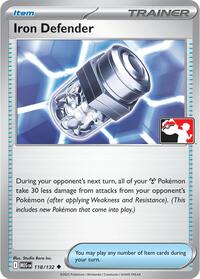 Iron Defender - Prize Pack Series Cards - #118 - Pokemon TCG card