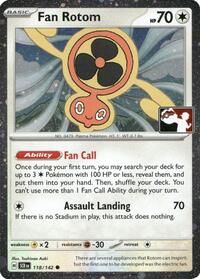 Fan Rotom #118 Fan Rotom - Prize Pack Series Cards - #118 - Pokemon TCG card