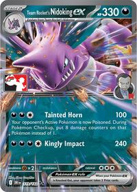 Team Rocket's Nidoking ex - Prize Pack Series Cards - #119 - Pokemon TCG card