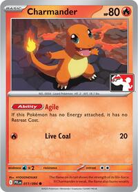 Charmander #011 Charmander - Prize Pack Series Cards - #011 - Pokemon TCG card