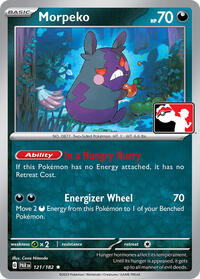 Morpeko - Prize Pack Series Cards - #121 - Pokemon TCG card