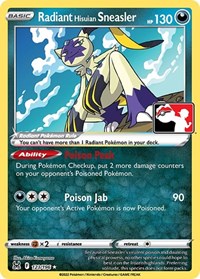 Radiant Hisuian Sneasler #123 Radiant Hisuian Sneasler - Prize Pack Series Cards - #123 - Pokemon TCG card