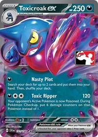Toxicroak ex - Prize Pack Series Cards - #131 - Pokemon TCG card