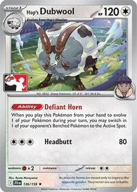Hop's Dubwool - Prize Pack Series Cards - #136 - Pokemon TCG card