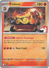 Emboar - Prize Pack Series Cards - #013 - Pokemon TCG card