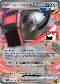 Iron Treads ex - Prize Pack Series Cards - #143 - Pokemon TCG card
