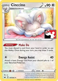 Cinccino - Prize Pack Series Cards - #147 - Pokemon TCG card