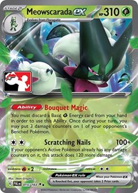 Meowscarada ex - Prize Pack Series Cards - #015 - Pokemon TCG card