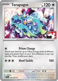 Terapagos #161 Terapagos - Prize Pack Series Cards - #161 - Pokemon TCG card