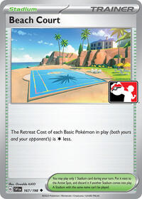 Beach Court - Prize Pack Series Cards - #167 - Pokemon TCG card
