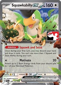 Squawkabilly ex - Prize Pack Series Cards - #169 - Pokemon TCG card