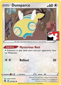 Dunsparce #207 Dunsparce - Prize Pack Series Cards - #207 - Pokemon TCG card