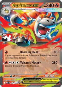 Mega Camerupt ex #022 Mega Camerupt ex - Prize Pack Series Cards - #022 - Pokemon TCG card