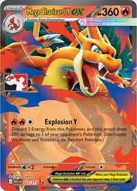 Mega Charizard Y ex #022 Mega Charizard Y ex - Prize Pack Series Cards - #022 - Pokemon TCG card