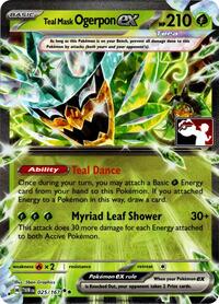 Teal Mask Ogerpon ex - 025/167 (Prize Pack Series 7) - Prize Pack Series Cards - #025 - Pokemon TCG card