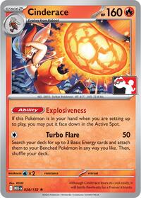 Cinderace #028 Cinderace - Prize Pack Series Cards - #028 - Pokemon TCG card