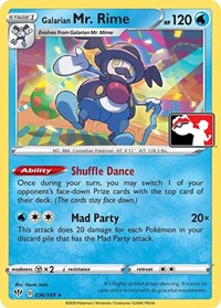 Galarian Mr. Rime #036 Galarian Mr. Rime - Prize Pack Series Cards - #036 - Pokemon TCG card