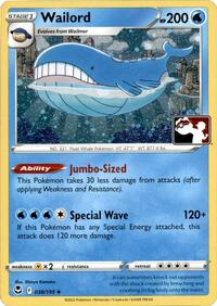 Wailord #038 Wailord - Prize Pack Series Cards - #038 - Pokemon TCG card