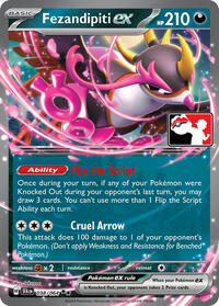 Fezandipiti ex - Prize Pack Series Cards - #038 - Pokemon TCG card