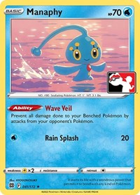 Manaphy - Prize Pack Series Cards - #041 - Pokemon TCG card