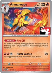 Armarouge - Prize Pack Series Cards - #041 - Pokemon TCG card