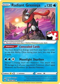 Radiant Greninja - Prize Pack Series Cards - #046 - Pokemon TCG card