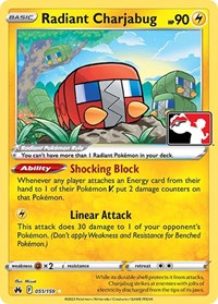 Radiant Charjabug #051 Radiant Charjabug - Prize Pack Series Cards - #051 - Pokemon TCG card