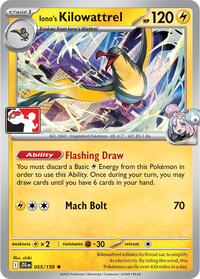 Iono's Kilowattrel #055 Iono's Kilowattrel - Prize Pack Series Cards - #055 - Pokemon TCG card